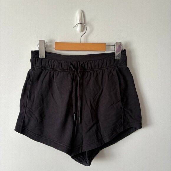 Lululemon Inner Glow Short 3" *Terry Black Size 4 - Picture 3 of 5